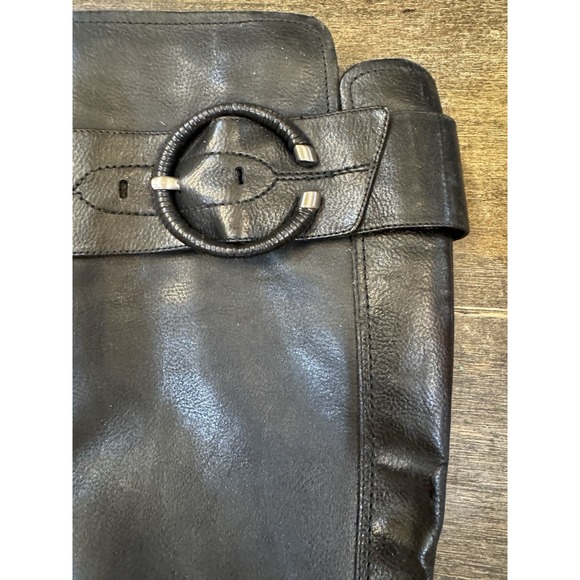 Circa Joan & David Black leather Kitten heeled boots Simba Witchy Pointed Toe - Picture 4 of 11